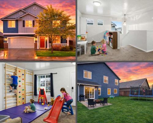 Meridian House | 5 BR Family Fun Sleep 12 Climbing Wall & Games