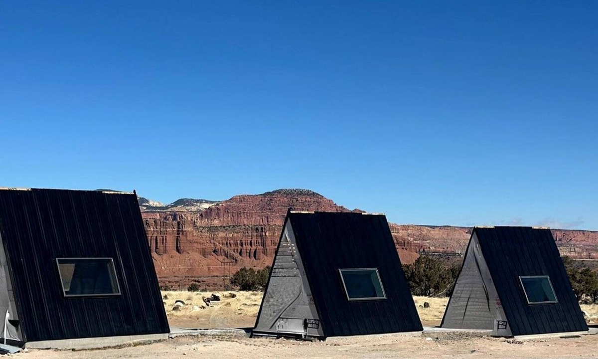 Teasdale Cabin | Amazing A-Frame Cabin, Perfect for Stargazing in a Dark Sky Area in Teasdale, Utah