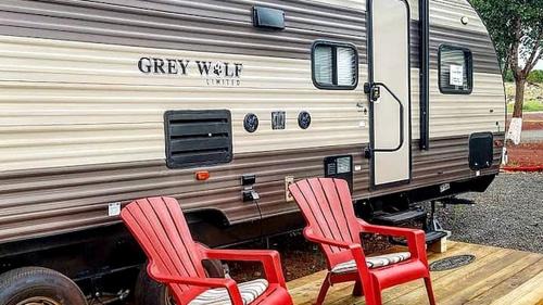 Williams House | Cozy RV Suite with Private Deck & Firepit Near Williams, Arizona