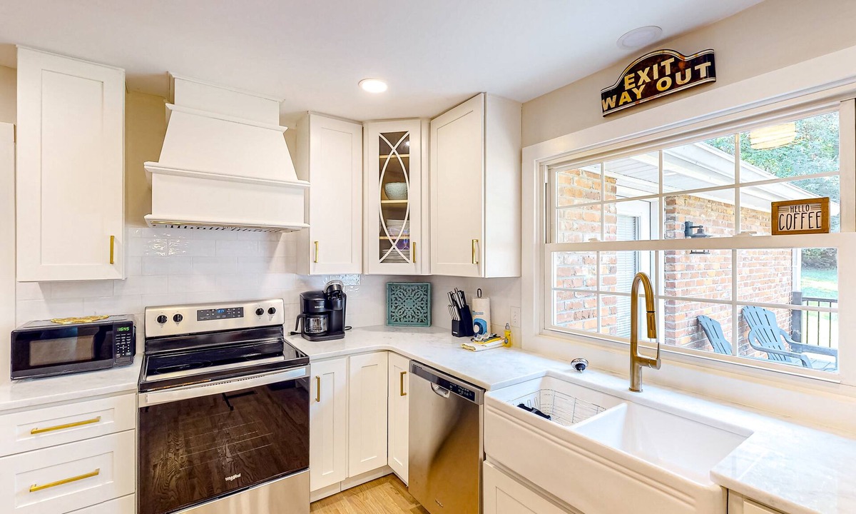 Heron Walk House | Harmonizing home with firepit, patio, deck, full kitchen, TV, and washer/dryer