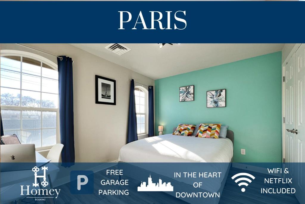 Downtown Salt Lake City Apartment | HOMEY PARIS - NEW/Free garage parking/Downtown Salt Lake City