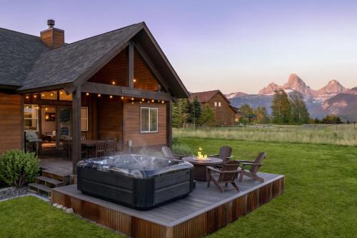 Driggs House | Huge Chalet Theater Hot Tub Gym