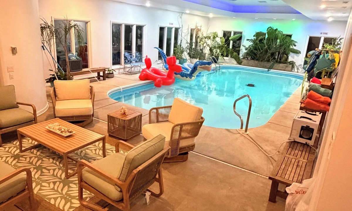 Solon Mills House | Indoor Heated Pool Retreat Luxury Home for Groups