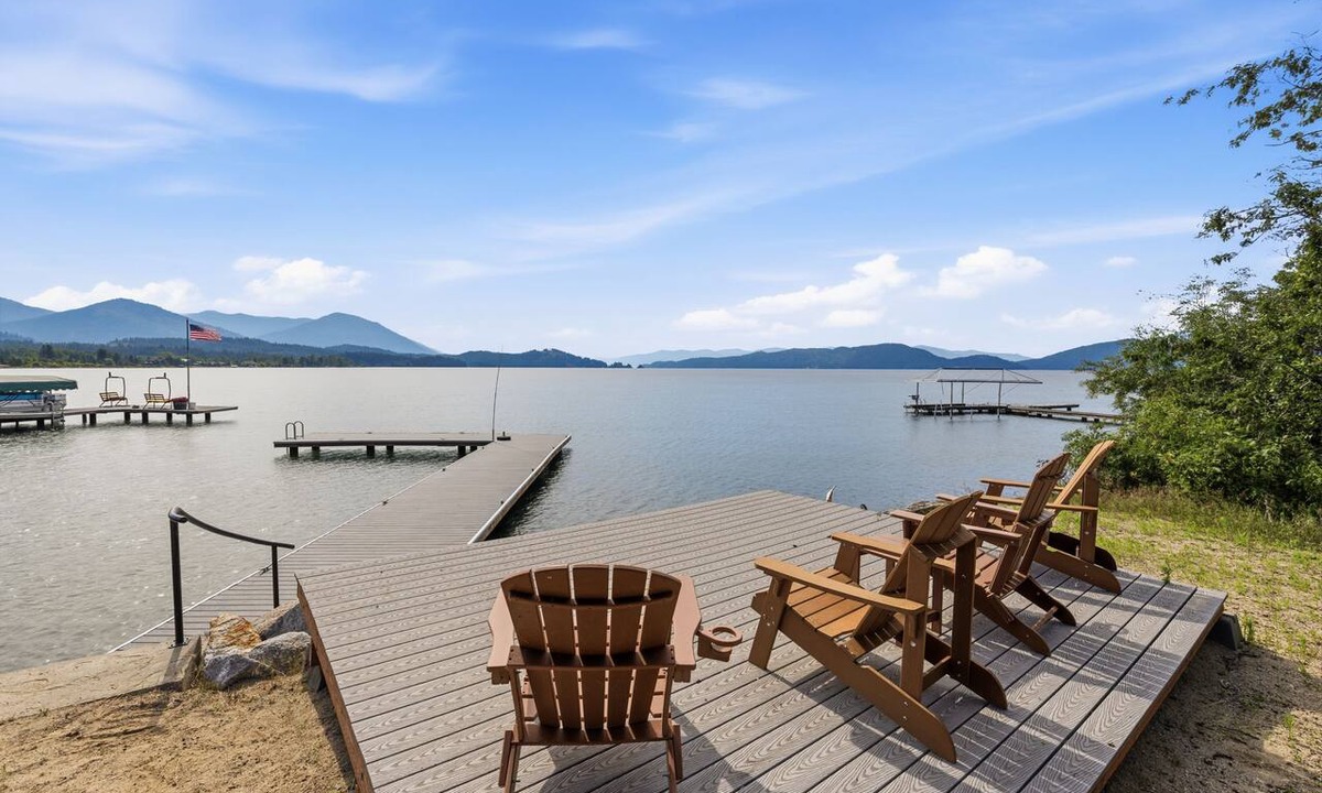 Sandpoint House | Lakefront Luxury w/Hot Tub & Private Dock