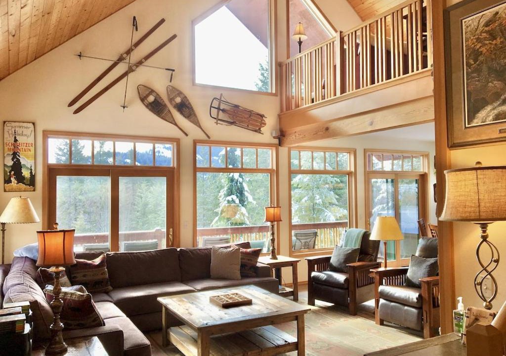 Sagle House | Larchwood Lodge with Lake View, Salt Water Hot Tub and Hiking Trails on 20 acres