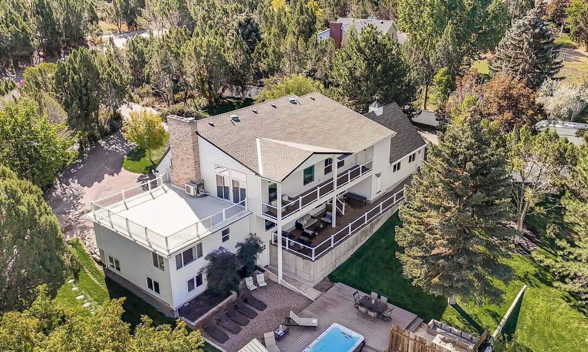 Pocatello House | Large luxury home with a pool, playground & a view!