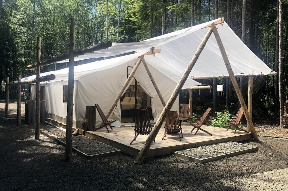 Forks RV Rental | Luxurious Safari Tent for an Unforgettable Glamping Escape near Forks, Washington