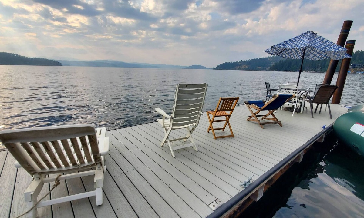 Coeur d'Alene Cabin | Private lakeside A-frame cabin w/hot tub, beach, docks, games. 4 season fun!