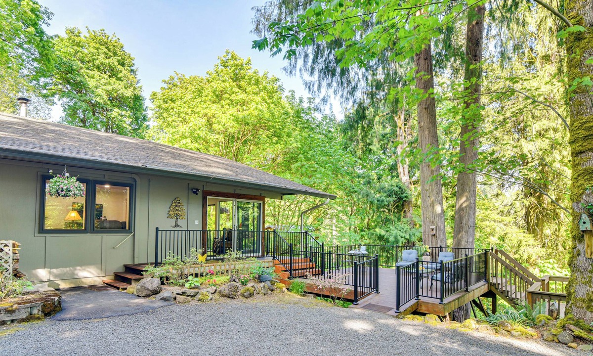 Woodland Cottage | Riverfront Woodland Cabin: Wooded & Forested Views