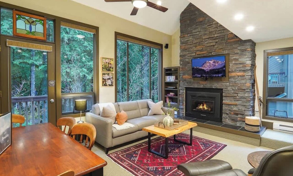 Glacier Condo | Riverside Condo w/Indoor Pools & Hot Tub Access