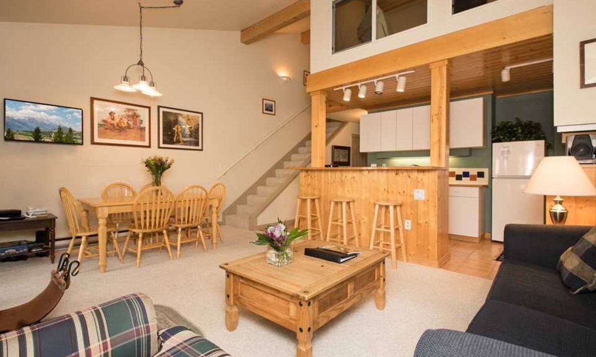Moose Wilson Road Condo | RMR: Classic 1 BR Condo w/ Loft for Extra Space