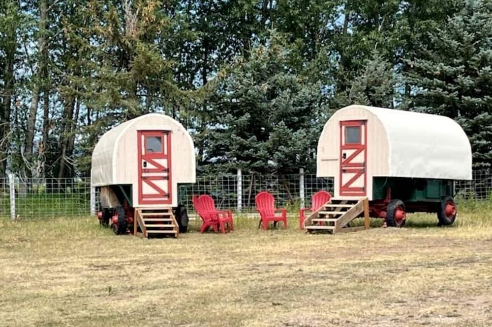 Tetonia House | Rustic Glamping Wagons with Teton Views on Working Ranch near Tetonia, Idaho
