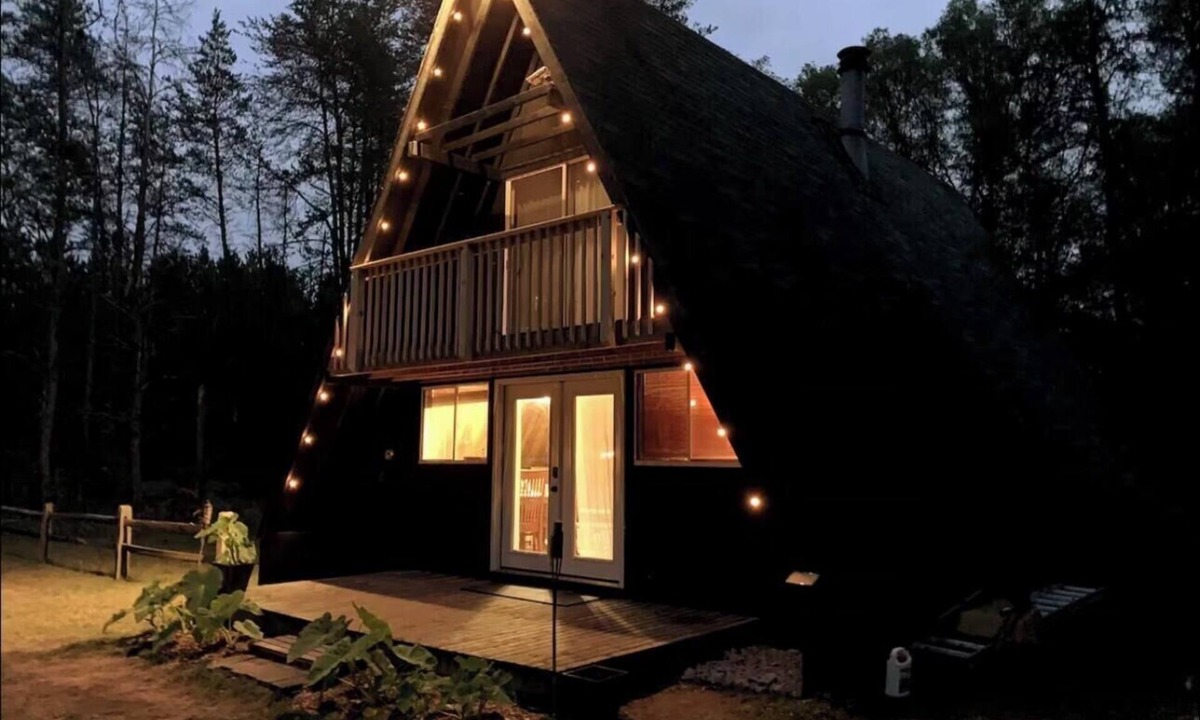 Irons Cabin | Secluded A-frame Loft Cabin on Lincoln Hills Trails Firepit ATV Friendly!
