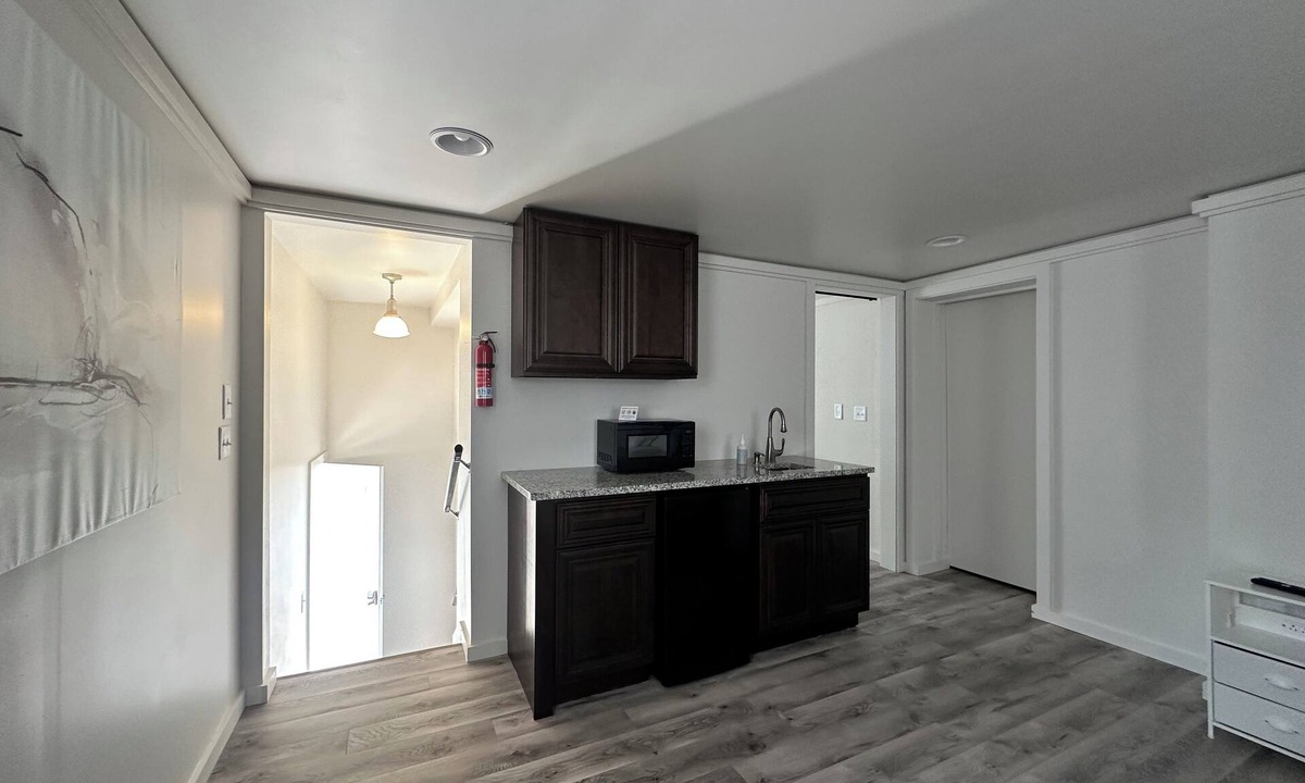 Cass City Apartment | Stay in a Converted Church private bathroom king bed 70” TV Wi-Fi keyless entry