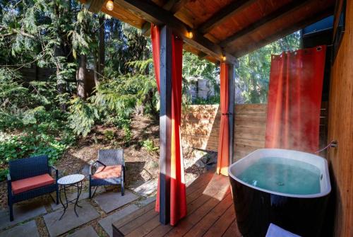 Stevenson House | The Return to Artbliss - A-Frame Cabin with Soaking Tub