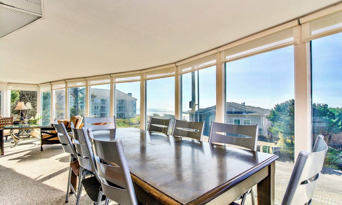 Gleneden Beach House | Unique and spacious home with private hot tub game room and great ocean views