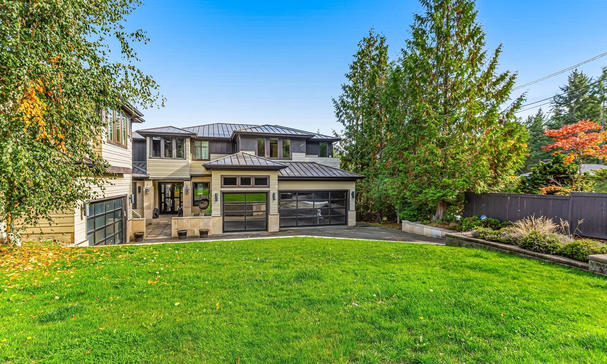 Fox Island House | Upscale waterfront estate with private dock, fireplace, & gourmet kitchen