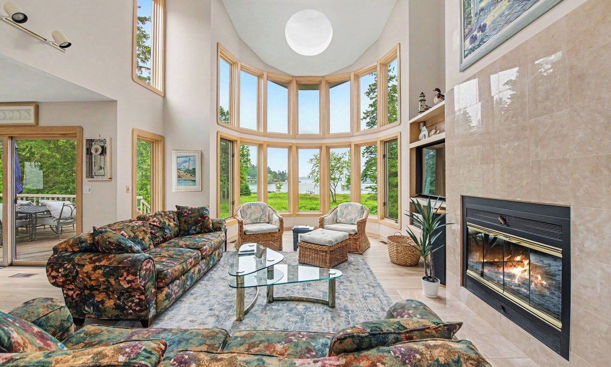 Charlevoix House | Waterfront Home Lake Charlevoix Oyster Bay Mooring Buoy Private Dock Beach fire!
