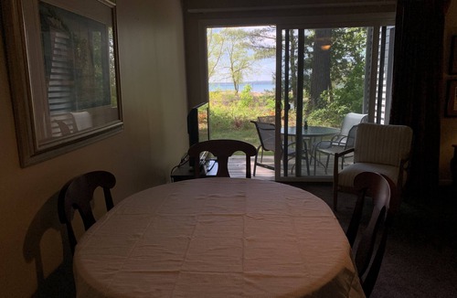 Acme Condo | 1 bedroom 2 bath condo overlooking Grand Traverse Bay and Acme Creek