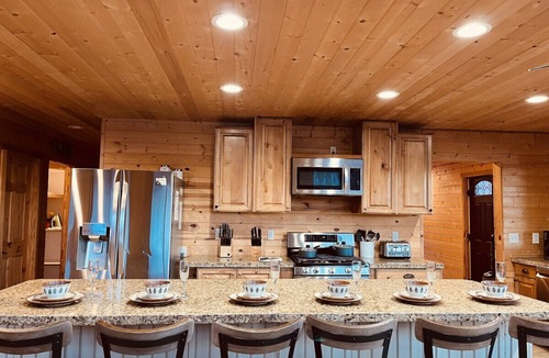 Island Park House | 12 miles to Yellowstone, game area, hot tub, 8 Bedroom-6 bathroom, sleeps 22.