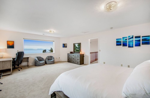 Diamond Point House | 2-story home with water views, 2 decks, hot tub, 2 kitchens - near beach