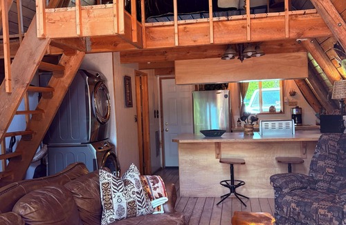 St. Regis Cabin | A-frame cabin tucked in the woods with complete privacy in the mountains.