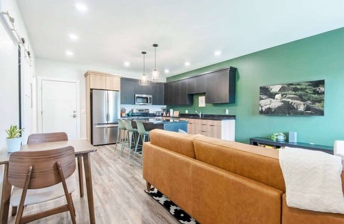 Driggs Condo | Basecamp Stays: Unique Townhome, Views from Porch