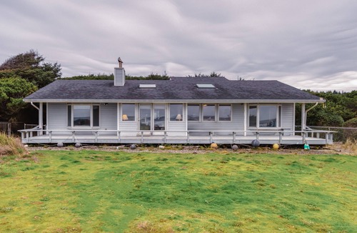 Waldport House | Beachfront Pet Friendly Home in Waldport, Ocean Views, Lovely Yard