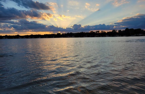 Lake Odessa Cottage | Beautiful open floor plan cottage with lake view