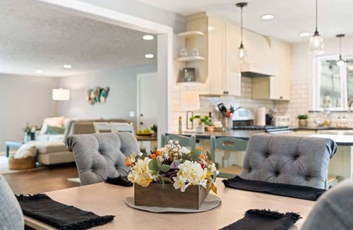 Sunset House | Boise North End Retreat | Patio | Fire Pit | BSU