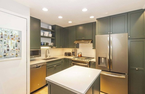 Elkhorn Village Condo | Bright condo + garage! Steps to Elkhorn Village amenities!