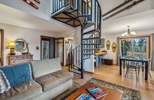 Bear Basin Estates House | Brundage Meadows 1 - Bright, cozy - 2story - wood stove - forest views - by trails, lake, town