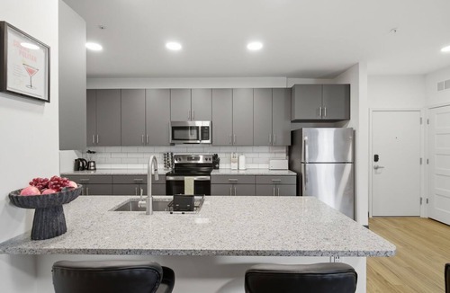 Downtown St. Louis Apartment | Busch Stadium Apt Free Parking: Gated Luxury