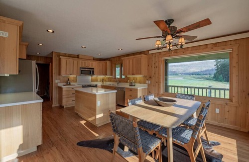 Game Creek Apartment | Cabin on Private Ranch Sleeps 10 on a Working Wyoming Ranch