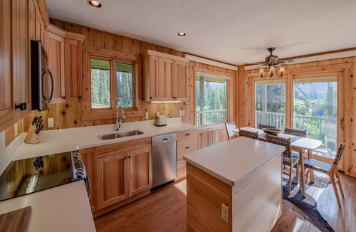 Game Creek Apartment | Cabin on Private Ranch Sleeps 10 on a Working Wyoming Ranch