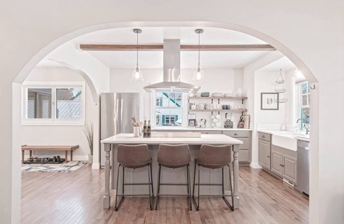 Sandpoint House | Centrally-Located Upscale House with Free WiFi, Porch & Oversized Fenced Yard