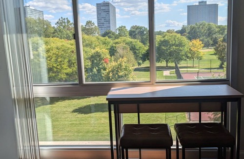 Lafayette Park Apartment | Charming 2 bedroom apartment with AC in adorable Detroit