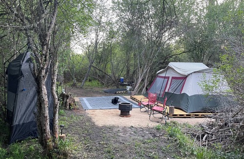 Frenchtown RV Rental | Charming cabin tent campground in peaceful Frenchtown for your getaway