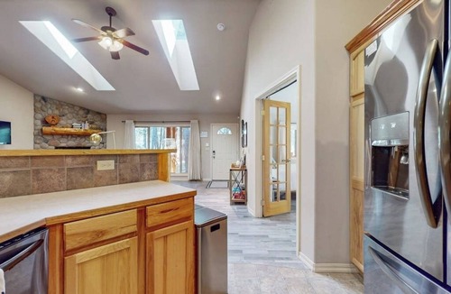 Three Rivers House | Charming home in wooded setting with deck, BBQ grill, WiFi, and fireplace