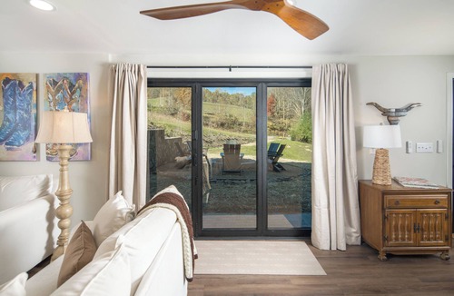 Mountain City House | Charming Mountain Retreat, Stocked Pond, Firepit, Hot Tub, Pet Friendly