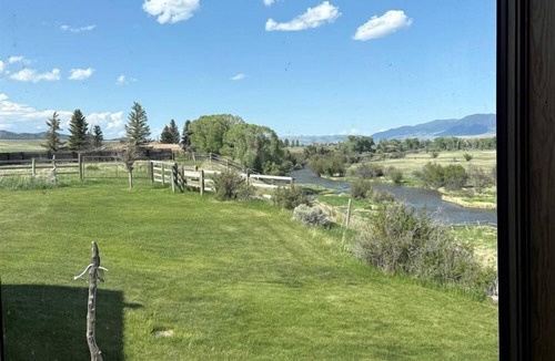 Ennis House | Charming Riverfront Guest House with Deck Overlooking Madison River, Near Ennis, Montana
