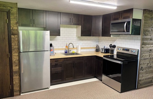 Warroad Apartment | Charming studio, lower lever of the Northstar Getaway in peaceful Warroad