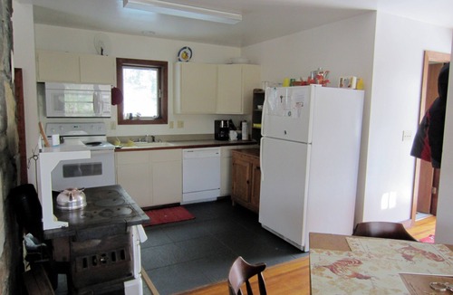 Plumtree Cabin | Classic mountain cabin with beautiful stone fireplace in a rural setting