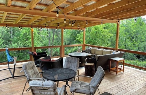 Garden Valley House | Cozy Creek Hideaway! 4BR Home w/ large Covered Deck overlooking Geothermal Creek