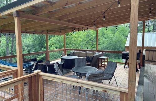 Garden Valley House | Cozy Creek Hideaway! 4BR Home w/ large Covered Deck overlooking Geothermal Creek