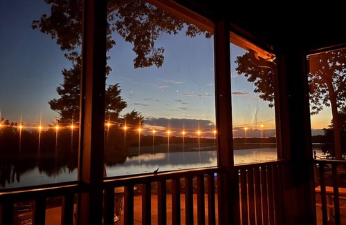 Town Creek Cabin | Cozy Lakeside Cabin w/Private Doc, Pool, & Screened In Porch!