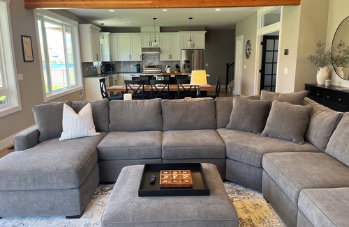 Orondo House | Custom Columbia river waterfront home, private pool+hot tub, minutes from Chelan