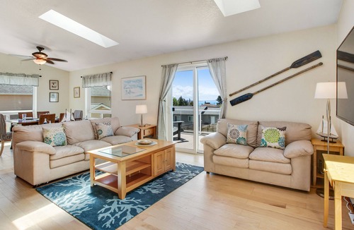 Coupeville House | Dog-friendly home with partial ocean view, yard, deck & patio - near ferry dock