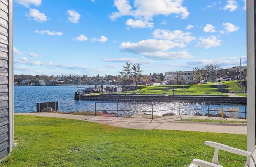 Charlevoix Condo | Edgewater Inn 117D | Waterfront Access | Pool, Hot Tub, Sauna