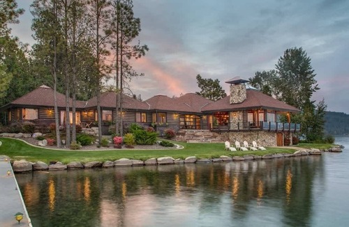 Sandpoint House | Exceptional Luxury, Private 365` Waterfront Home